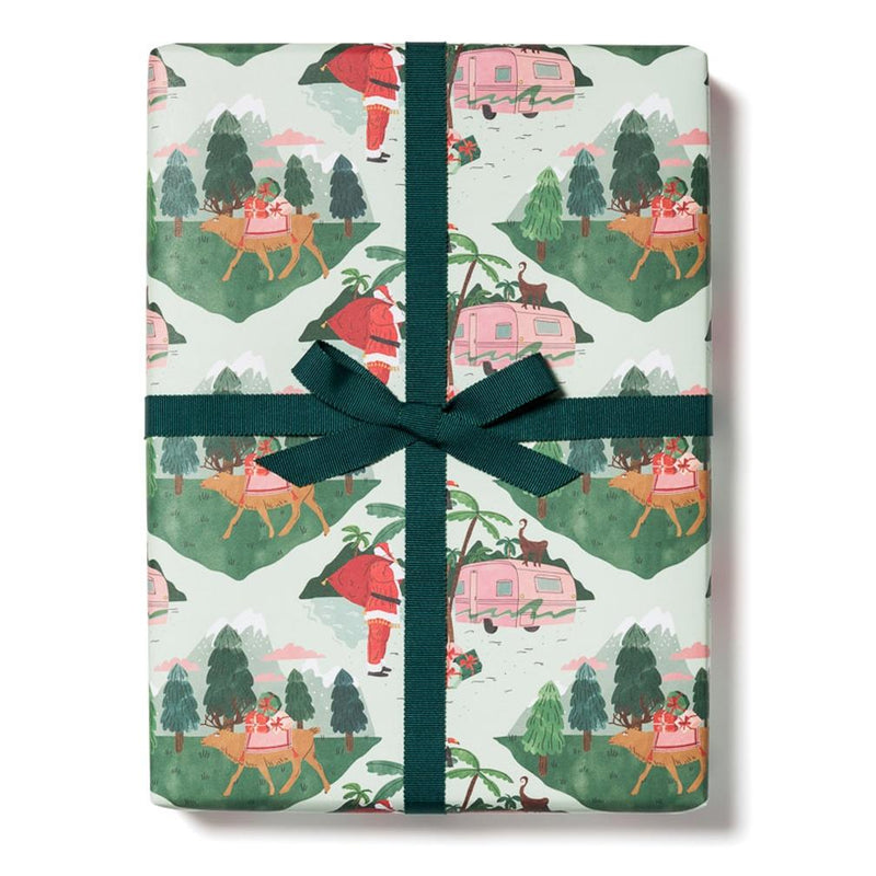 Gift Wrap: Bodil Jane - Santa Camper (Roll of 3 sheets) - Tales for Tadpoles