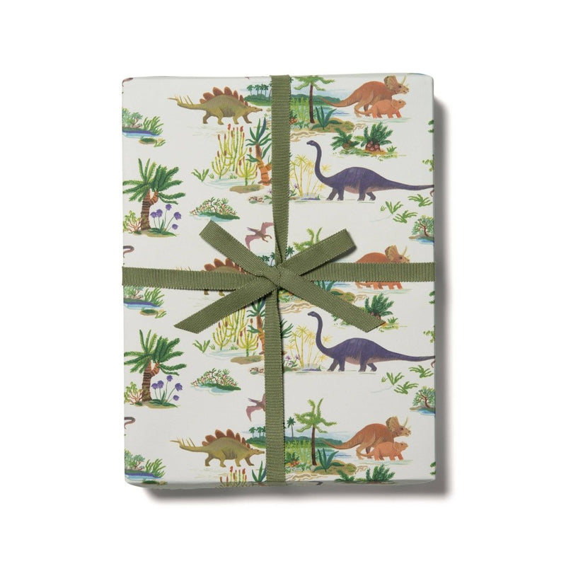 Gift Wrap: Dinosaurs (Roll of 3 Sheets) - Tales for Tadpoles