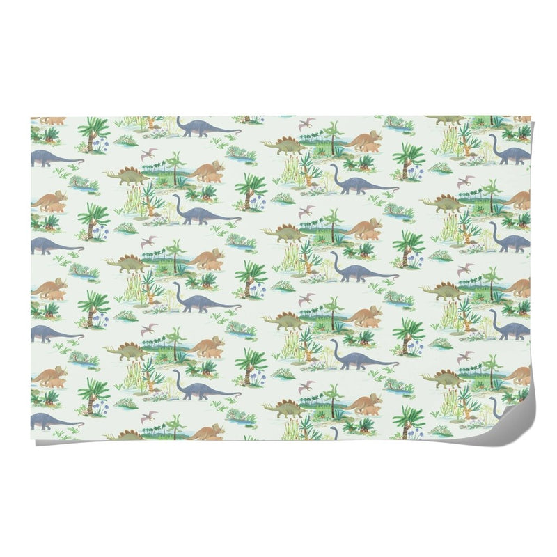 Gift Wrap: Dinosaurs (Roll of 3 Sheets) - Tales for Tadpoles