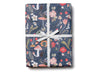 Gift Wrap: Kelsey Garrity Riley - Forest Blue (Roll of 3 Sheets) - Tales for Tadpoles