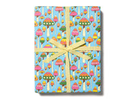 Gift Wrap: Krista Perry - Groovy Mushrooms (Roll of 3 Sheets) - Tales for Tadpoles