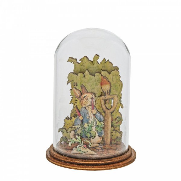 Glass Decoration: Peter Rabbit with Radishes (Dome) - Tales for Tadpoles