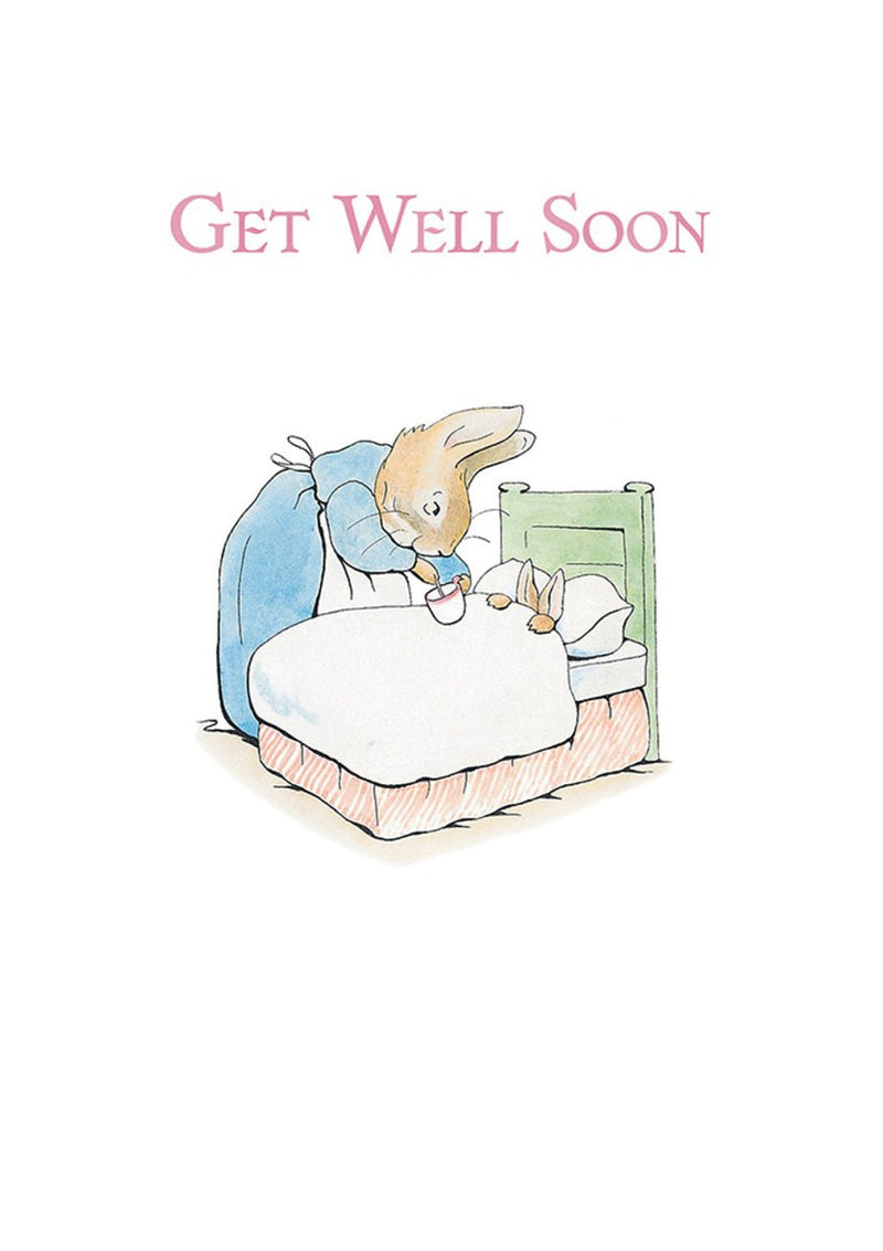 Greeting Card: Beatrix Potter - Get Well Soon - Tales for Tadpoles