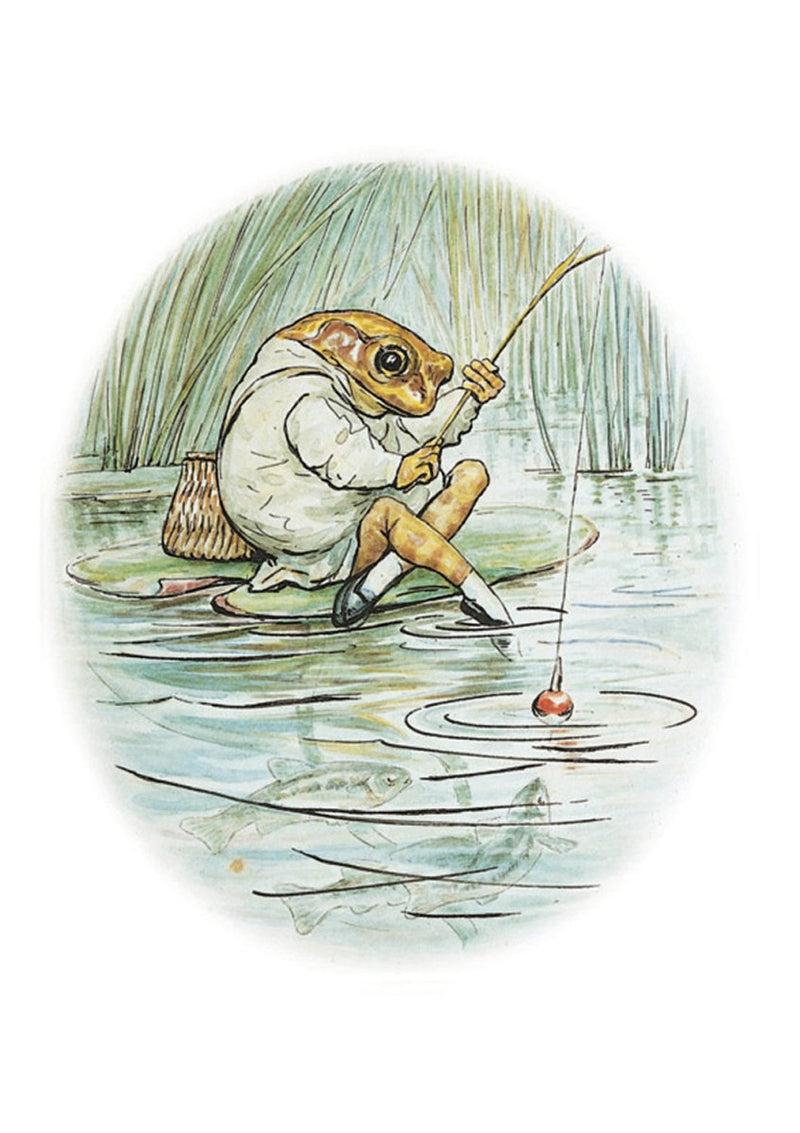 Greeting Card: Beatrix Potter - Jeremy Fisher - Tales for Tadpoles