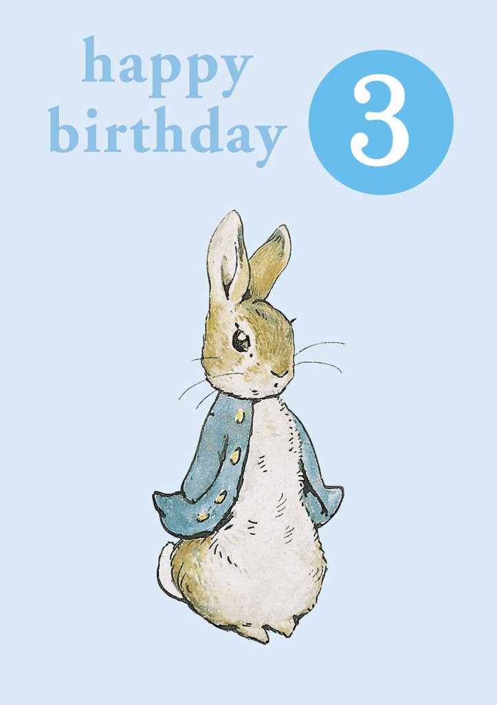 Greeting Card: Beatrix Potter - Peter Rabbit Badge 3 - Tales for Tadpoles