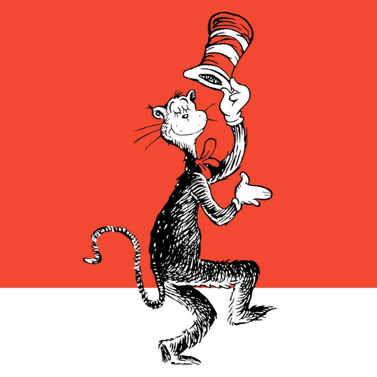 Greeting Card: Seuss Cat in the Hat Dancing Tales for Tadpoles