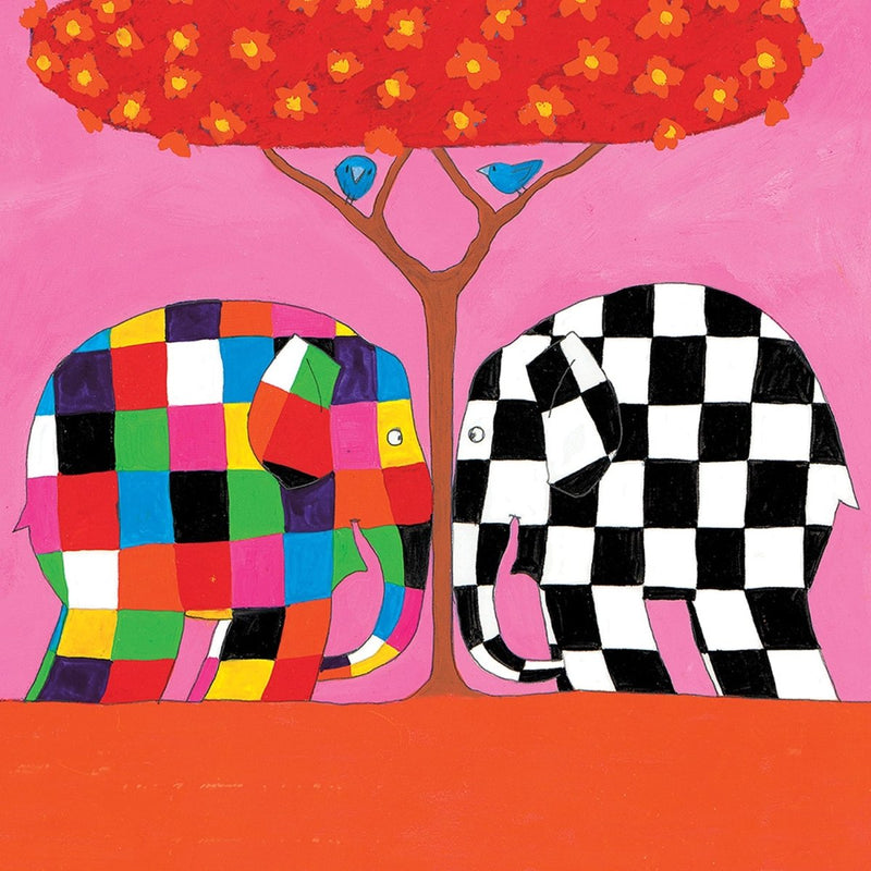 Greeting Card: Elmer - Tree Elephants - Tales for Tadpoles