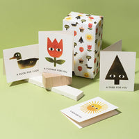 Greeting Card: Jon Klassen - A Flower for You - Tales for Tadpoles