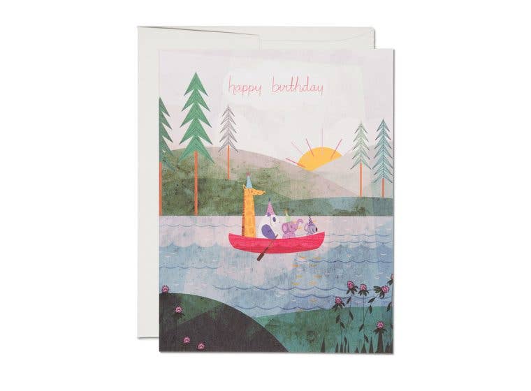 Greeting Card: Josie Portillo - Happy Birthday Canoe - Tales for Tadpoles