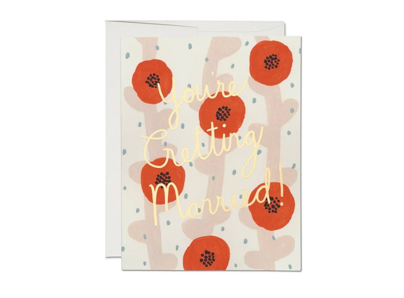 Greeting Card: Kate Pugsley, Wedding Poppies - Tales for Tadpoles