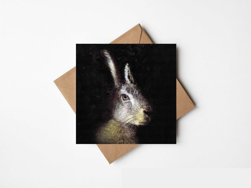 Greeting Card: Kelly Hood - Mystic Hare (Square) - Tales for Tadpoles