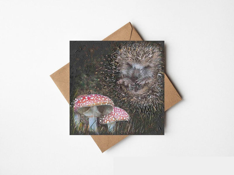 Greeting Card: Kelly Hood - The Hedgehug (Square) - Tales for Tadpoles