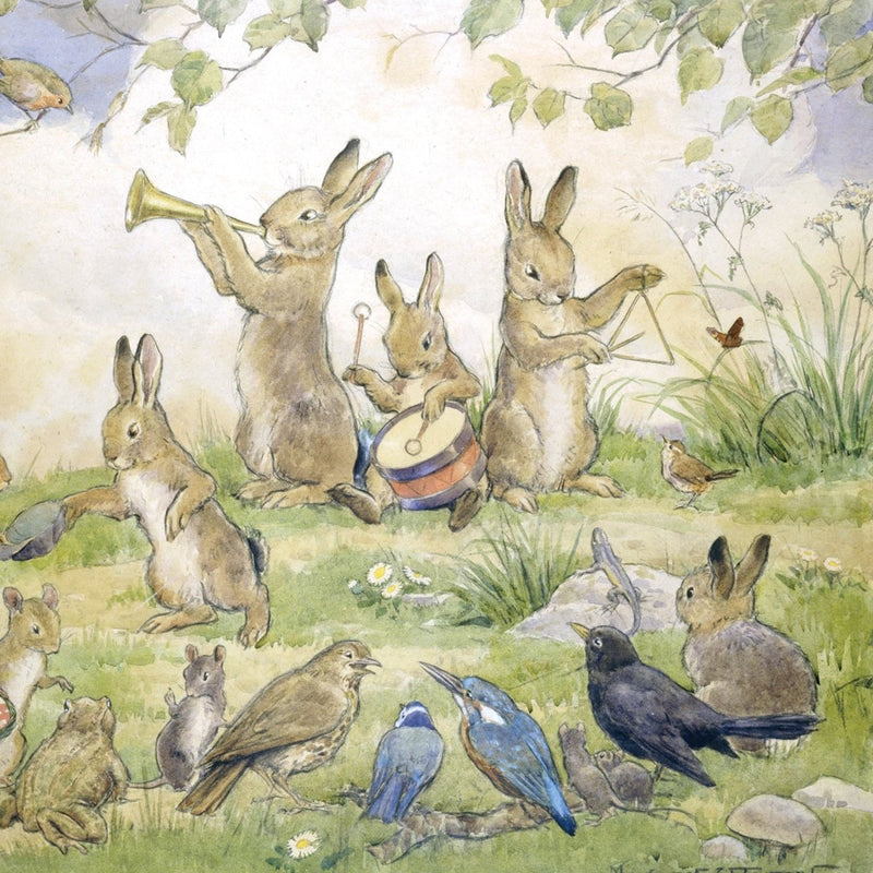 Greeting Card: Margaret Tarrant - Bunny Band - Tales for Tadpoles