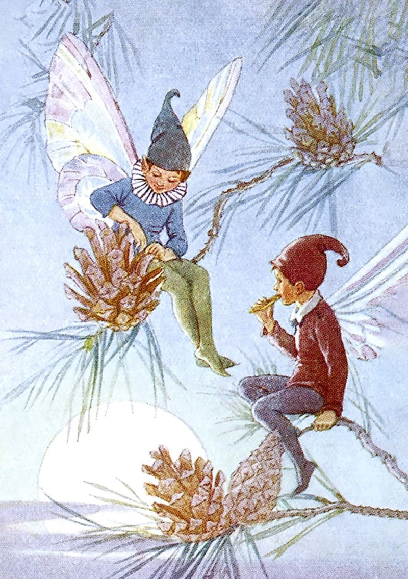 Greeting Card: Margaret Tarrant - Fairy Land with Pinecone - Tales for Tadpoles