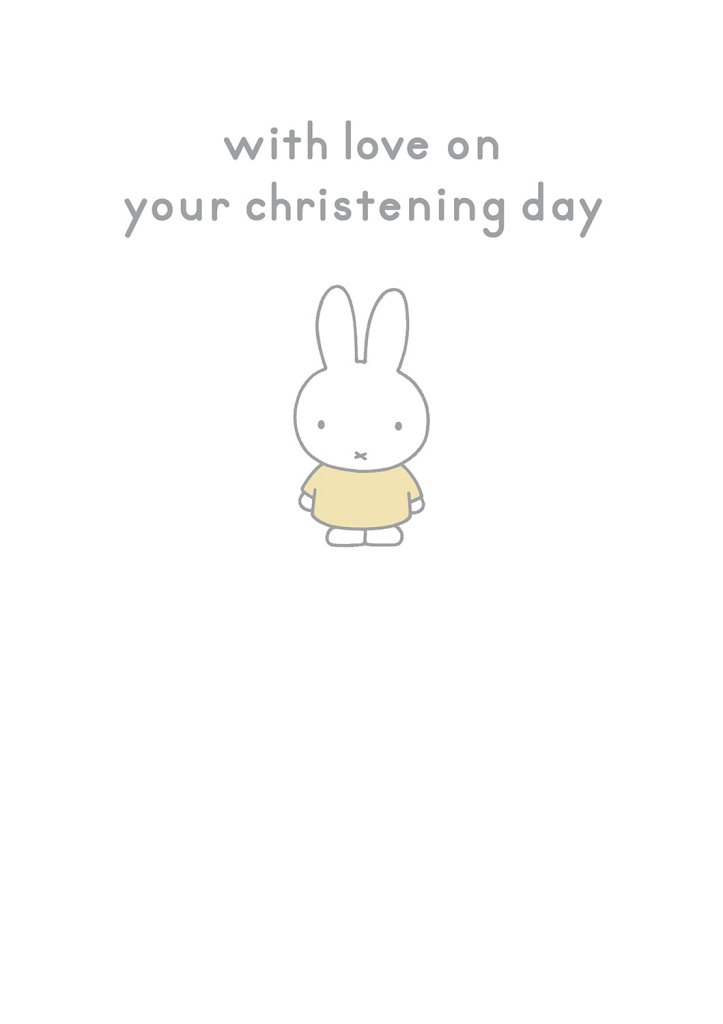 Greeting Card: Miffy - Christening Day - Tales for Tadpoles