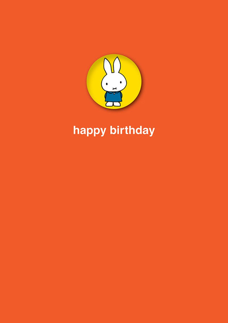 Greeting Card: Miffy - Happy Birthday Badge - Tales for Tadpoles