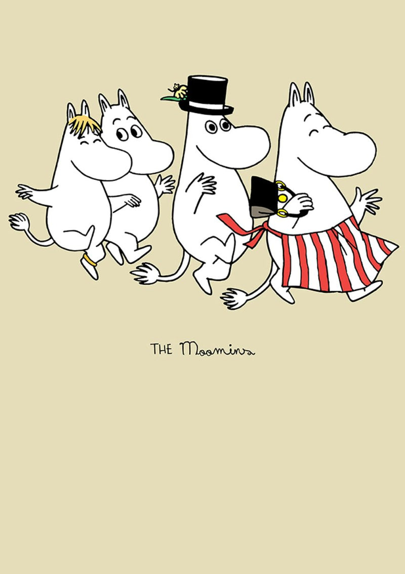 Greeting Card: Moomin - Family Skipping - Tales for Tadpoles