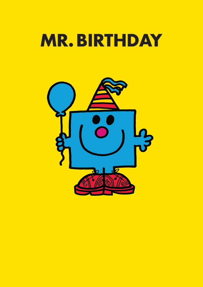 Greeting Card: Mr. Men and Little Miss - Mr. Birthday - Tales for Tadpoles