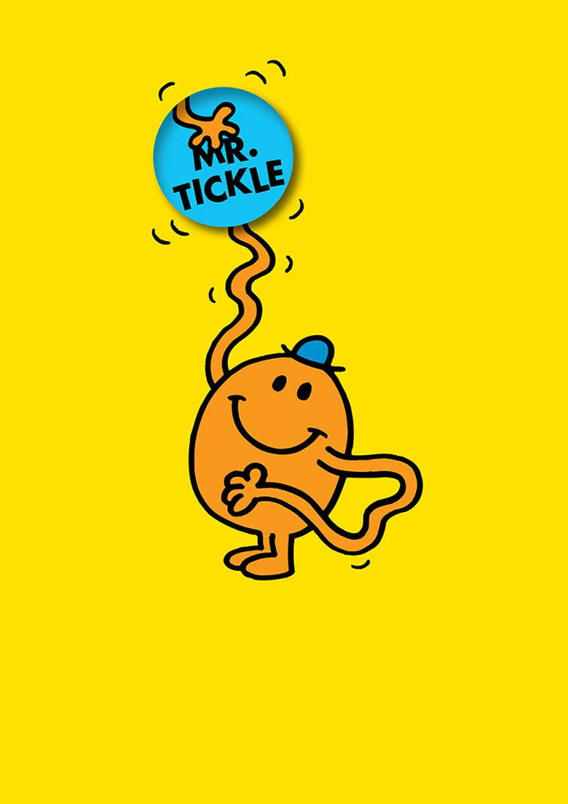 Greeting Card: Mr. Men and Little Miss - Mr. Tickle Badge - Tales for Tadpoles