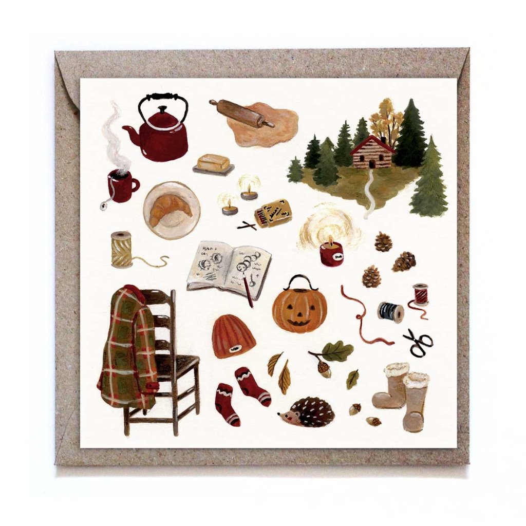 Greeting Card: Studiosatsch, Autumn Day - Tales for Tadpoles