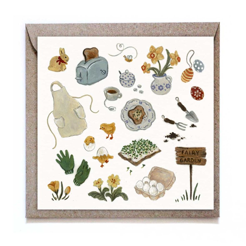 Greeting Card: Studiosatsch, Fairy Garden - Tales for Tadpoles