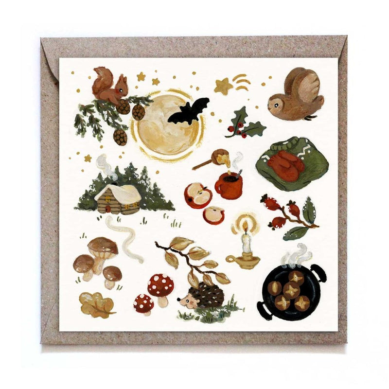 Greeting Card: Studiosatsch, Home in the Woods - Tales for Tadpoles