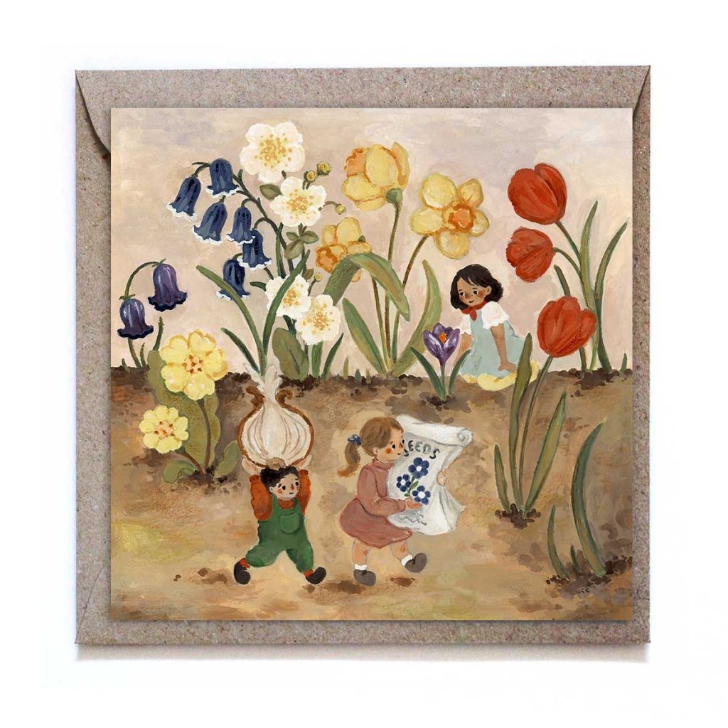 Greeting Card: Studiosatsch, Little Gardeners - Tales for Tadpoles