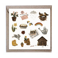 Greeting Card: Studiosatsch, Spring Awakening - Tales for Tadpoles