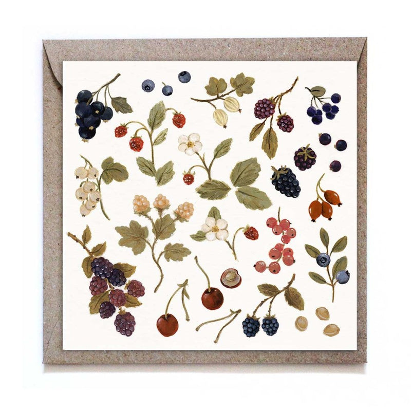 Greeting Card: Studiosatsch, Wild Berries - Tales for Tadpoles