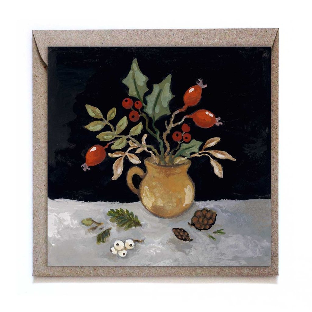 Greeting Card: Studiosatsch, Winter Bouquet - Tales for Tadpoles