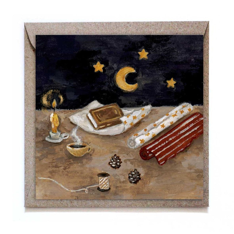 Greeting Card: Studiosatsch, Wrapping Table - Tales for Tadpoles