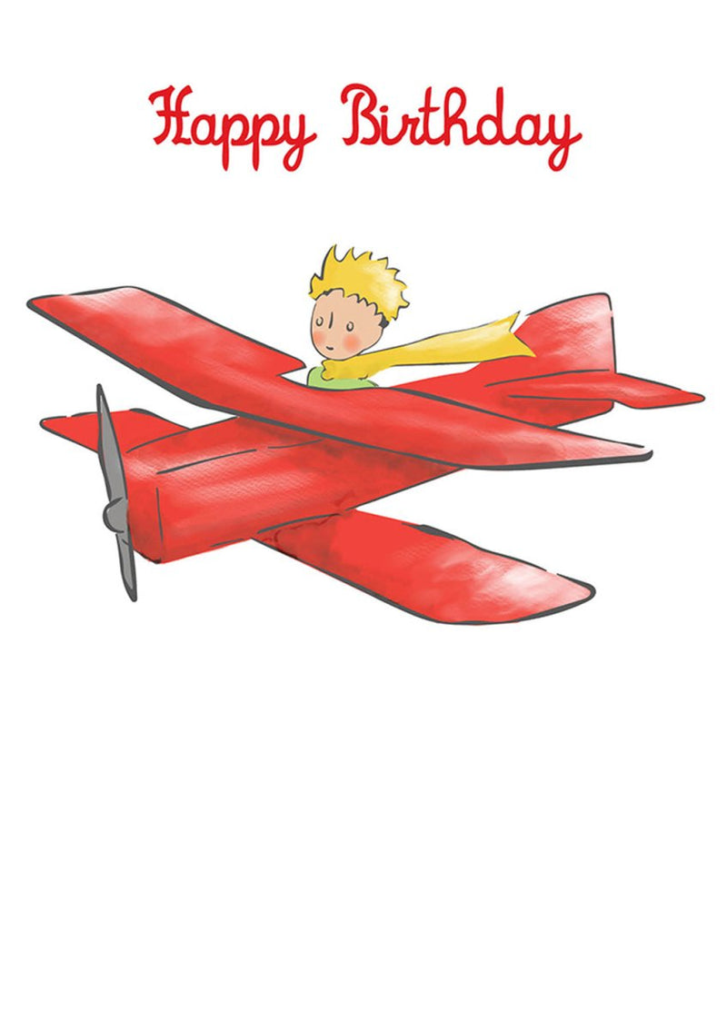 Greeting Card: The Little Prince - Happy Birthday Plane - Tales for Tadpoles