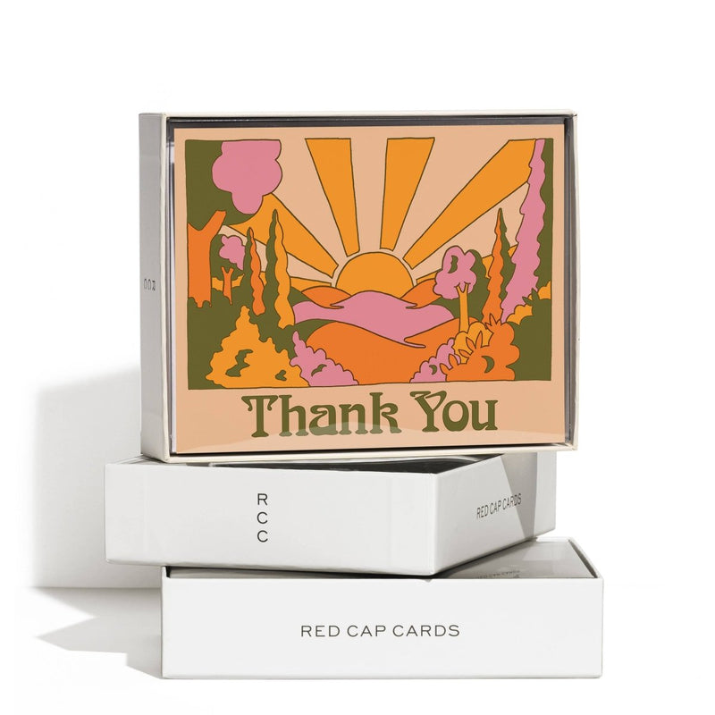 Greeting Cards: Boxed Set of Sunrise Thank You by Clay Hickson - Tales for Tadpoles