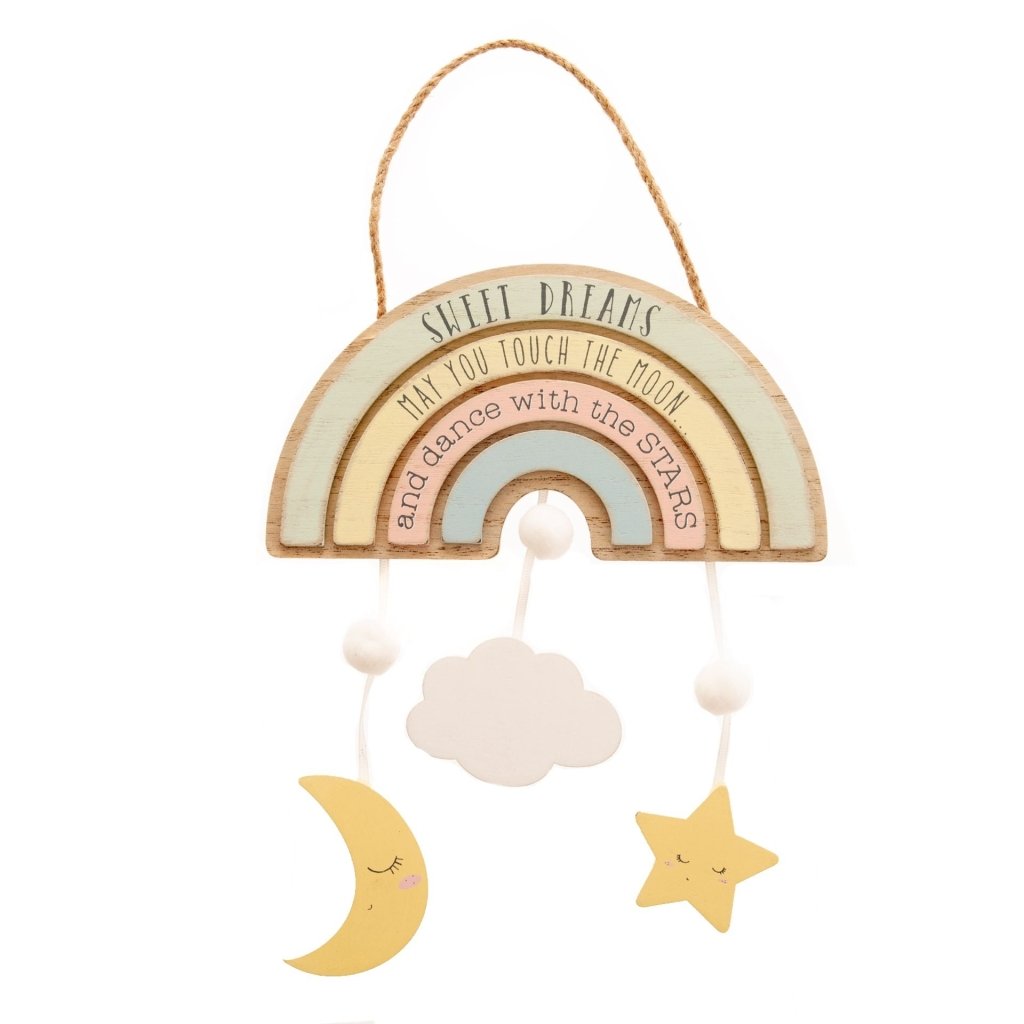Hanging Plaque: Rainbow “Sweet Dreams” - Tales for Tadpoles