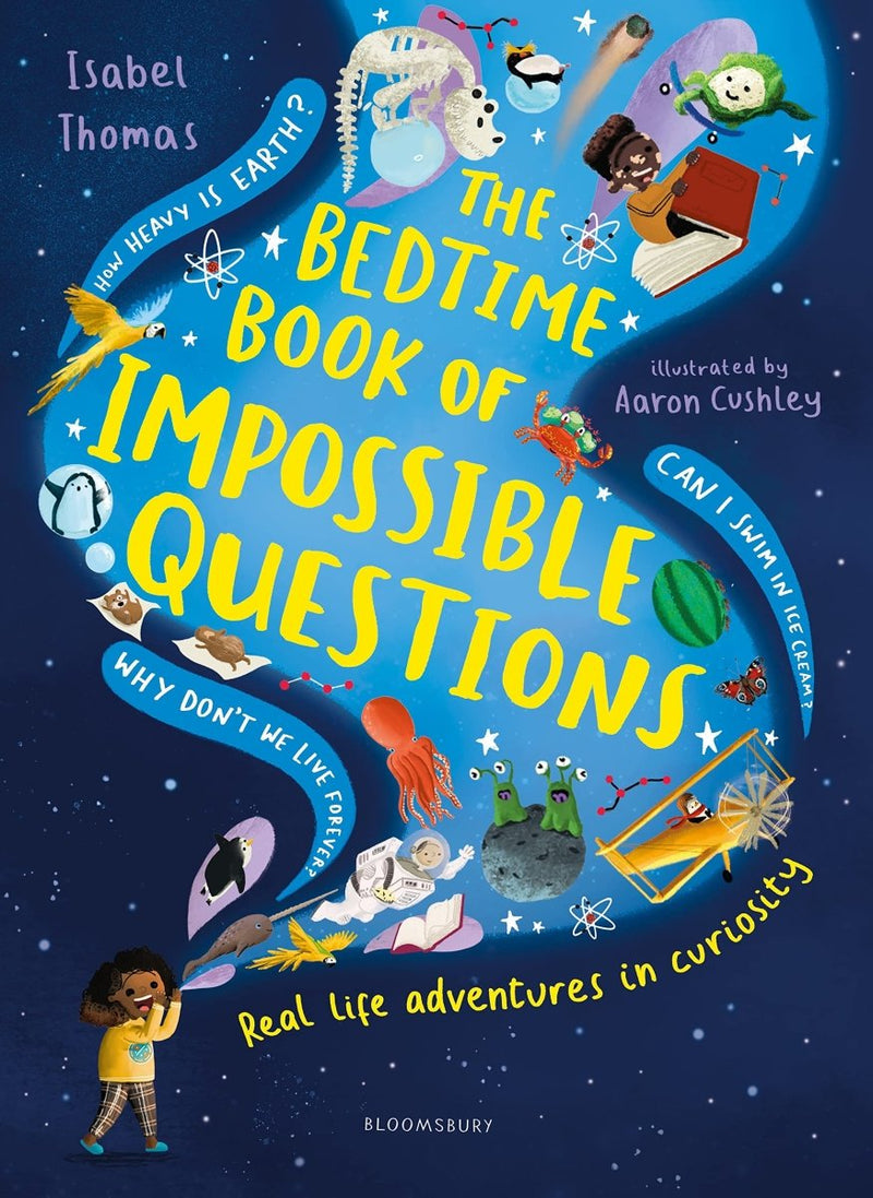 Isabel Thomas: The Bedtime Book of Impossible Questions, illustrated by Aaron Cushley - Tales for Tadpoles