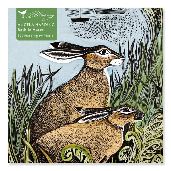 Jigsaw: Angela Harding - Rathlin Hares (500 Pieces) - Tales for Tadpoles