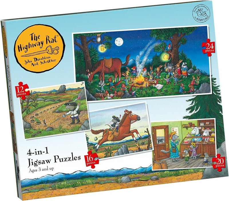 Jigsaw: Highway Rat 4 In 1 Puzzles - Tales for Tadpoles