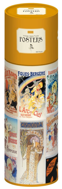 Jigsaw in a Tube: Vintage French Posters, 500 piece - Tales for Tadpoles