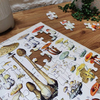 Jigsaw: Vintage Mushrooms, 100 pieces - Tales for Tadpoles