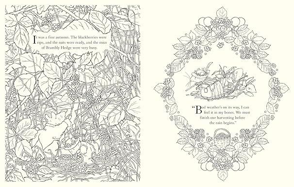 Jill Barklem: Brambly Hedge Festive Colouring Book - Tales for Tadpoles