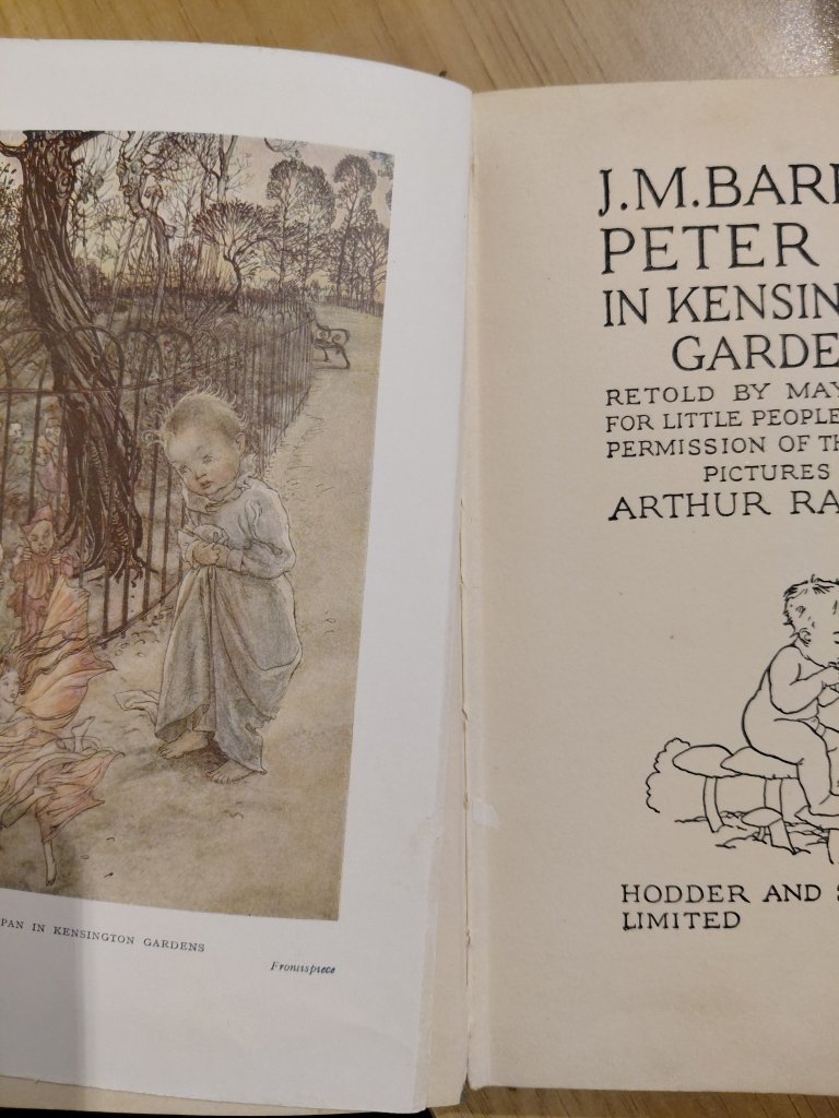 J.M. Barrie's Peter Pan in Kensington Gardens, Retold for Little People, illustrated by Arthur Rackham - Tales for Tadpoles
