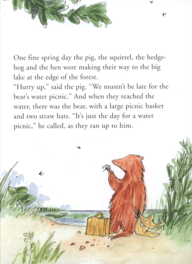 John Yeoman: The Bear's Water Picnic, illustrated by Quentin Blake - Tales for Tadpoles