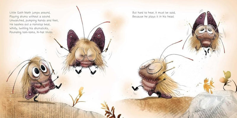 Kai Lüftner: Goth Moth, illustrated by Wiebke Rauers - Tales for Tadpoles