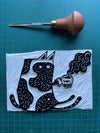 Lino Printing Workshop with Monika Mitkute: 30th May 5pm (2 hours) - Tales for Tadpoles