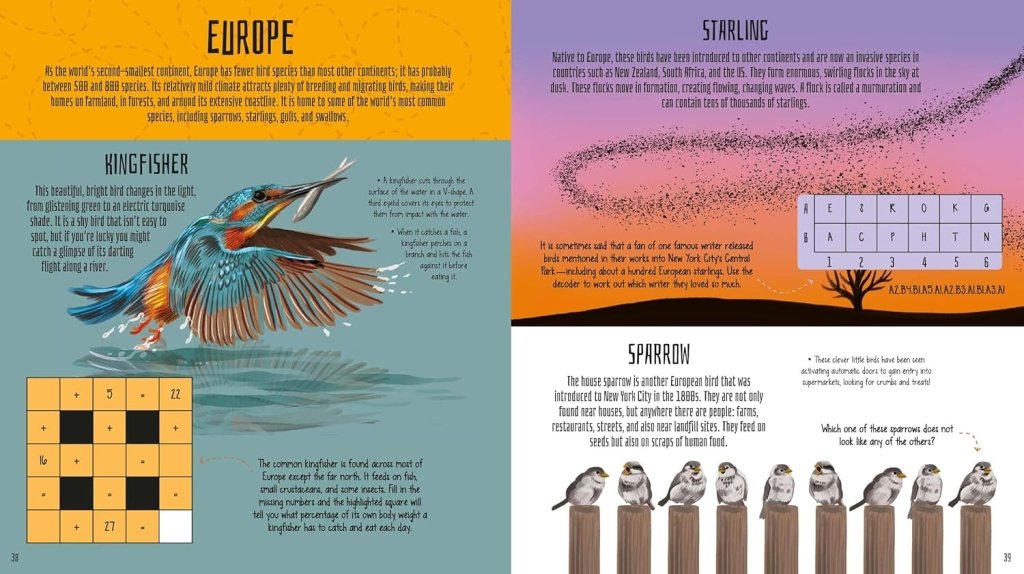 Lisa Regan: Birds of the World Activity Book: Take to the Skies with Puzzles, Mazes, and More! (Activity Atlas) - Tales for Tadpoles