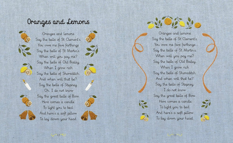 Lucy Brownridge (edited by): Read to Your Baby Every Night, embroidered by Chloe Giordano - Tales for Tadpoles