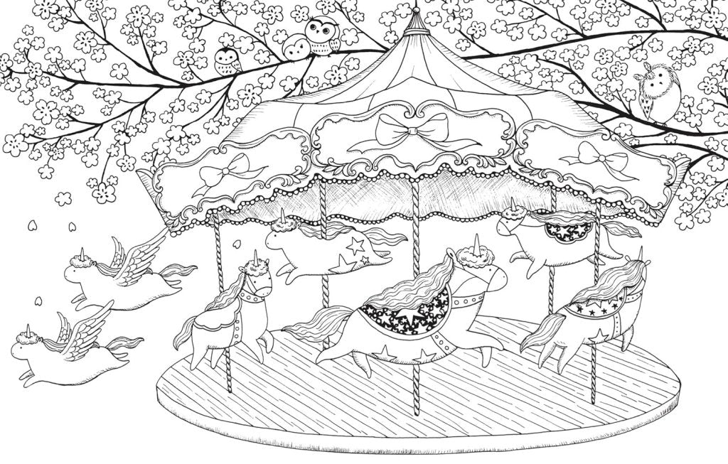 Lulu Mayo: A Million Unicorns - Magical Creatures to Colour - Tales for Tadpoles