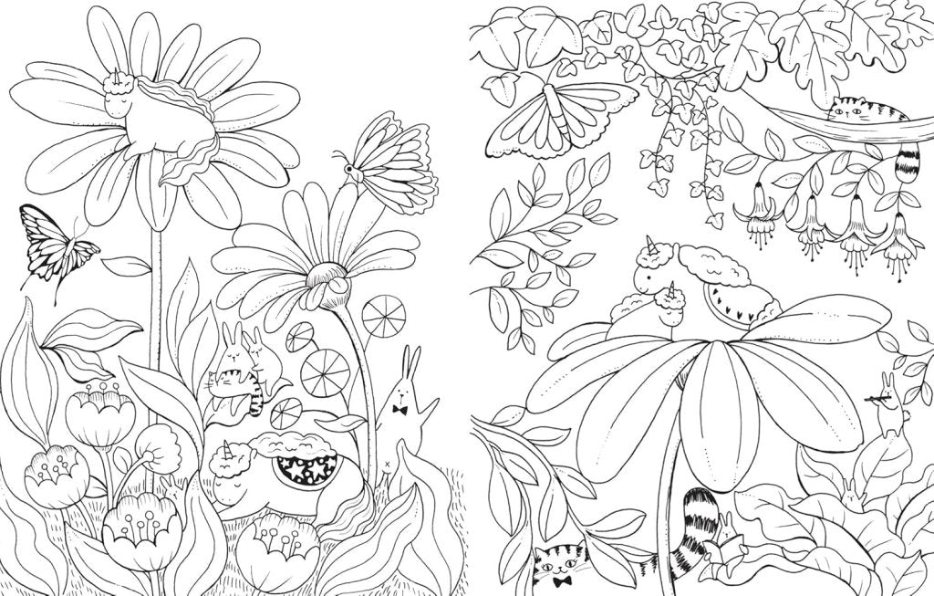 Lulu Mayo: A Million Unicorns - Magical Creatures to Colour - Tales for Tadpoles