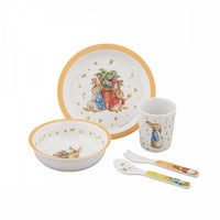 Melamine Eating Set: Peter Rabbit, Apricot - Tales for Tadpoles