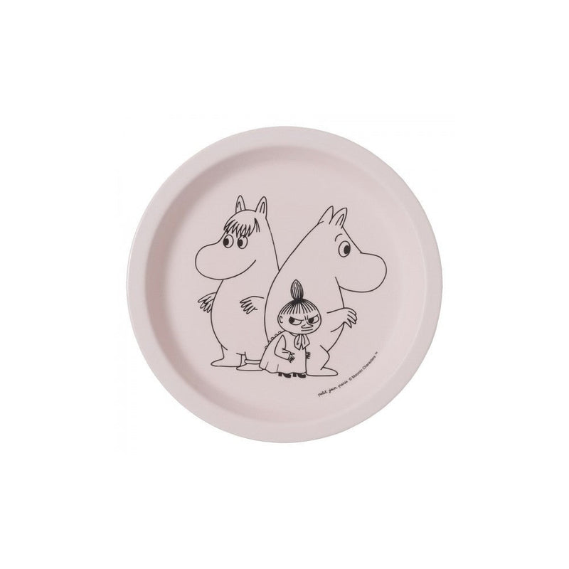 Melamine Plate: Moomin (Pale Pink) - Tales for Tadpoles